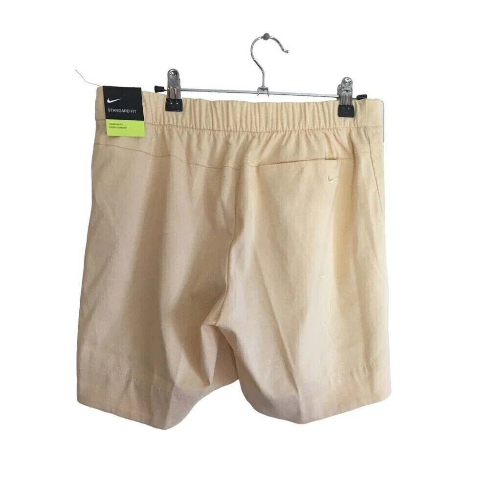 Nike Dri Fit Yellow Standard Fit Shorts UPF 40+ Women's Size Small 6 8 NEW NWT
